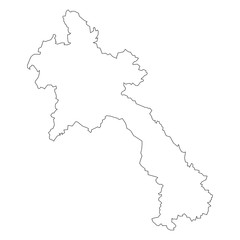 Obraz premium vector map of Laos 