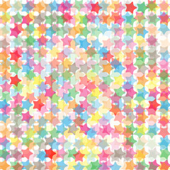 Background with colorful stars