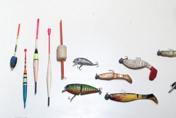 set of fishing gear.