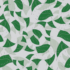 Pattern with leaves and lines