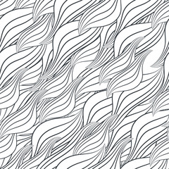 Fototapeta na wymiar Pattern with leaves and lines