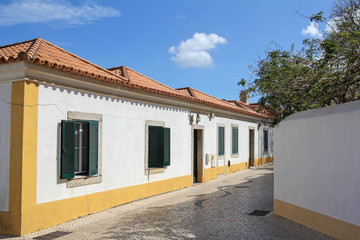 one of the beautiful historic street in Cascais, Portugal