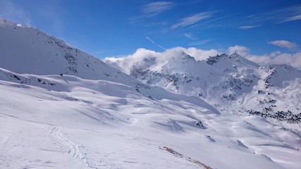 Tolle hochalpine e Winterlandschaft