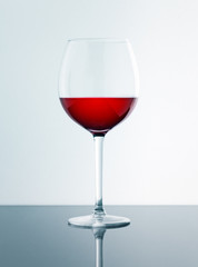 Red wine glass