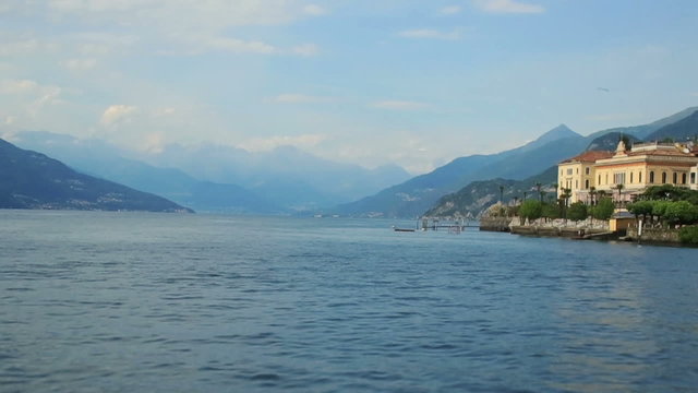 Wonderful view on the lake Como, Italy