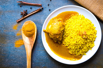 Chicken Biryani with rice