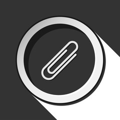 icon - paper clip with shadow