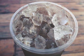 Iced black coffee