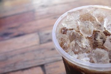 Iced black coffee