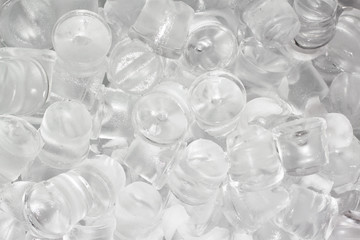 Ice cubes for pattern and background