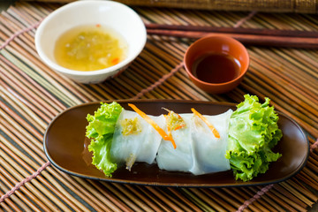 Thai fresh spring rolls