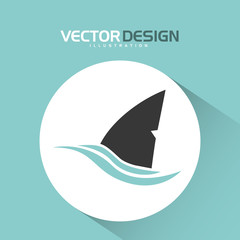 shark icon design 