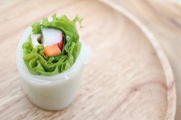 Spring rolls vietnamese food