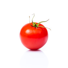 one fresh  tomato isolated on white