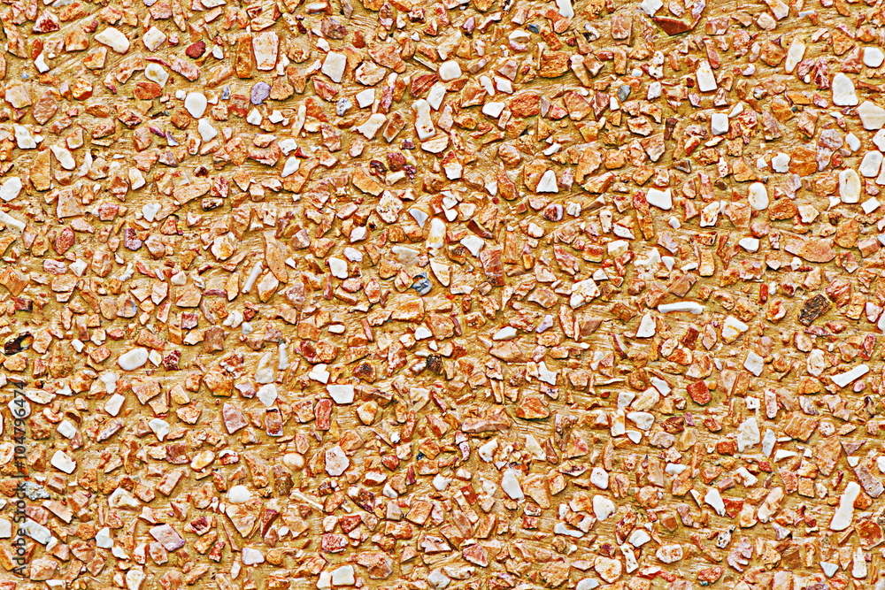 Poster it is orange pebble wall for pattern and background