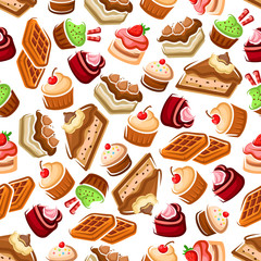 Sweet bakery and pastry pattern