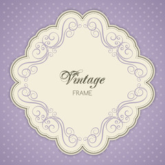 Vintage calligraphy frame