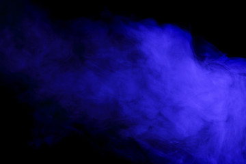 Fototapeta premium Abstract blue smoke hookah.