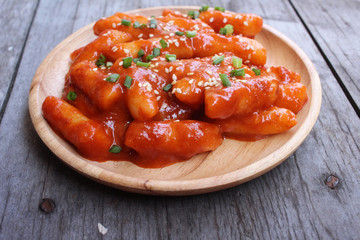 Rice cake korean food