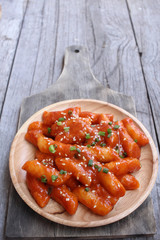 Rice cake korean food