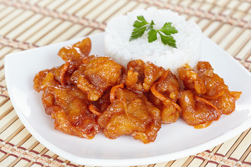 Pork in sweet and sour sauce