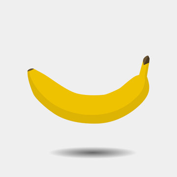 Banana, fruit vector illustration isolated on white background