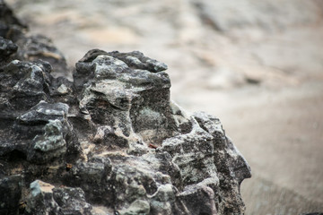 Small pebble rock or stone background texture for design.