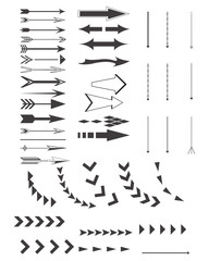 Set-of-black-arrows