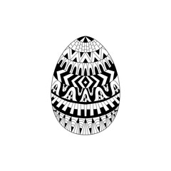 Happy Easter  background. Ornamental pattern egg.