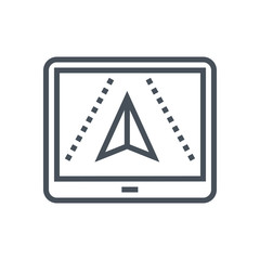 Satellite navigaton system icon