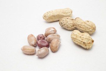 Boiled peanuts, Thai snack.