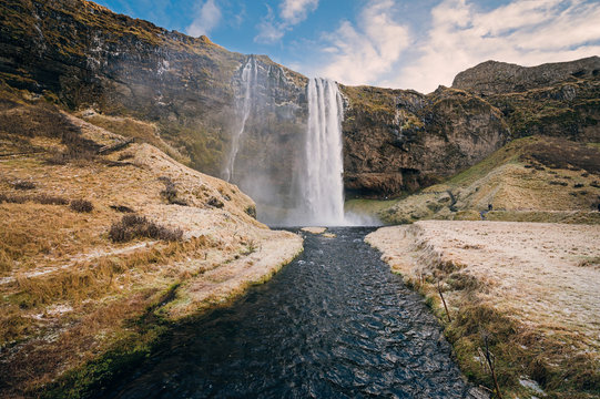 Fototapeta Seljalandsfoss Waterfall, Iceland