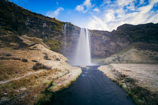 Fototapeta Seljalandsfoss Waterfall, Iceland