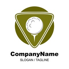 Obraz premium golf logo icon Vector