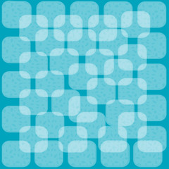 Blue background with transparent  squares