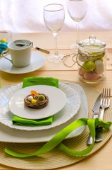 Easter table setting