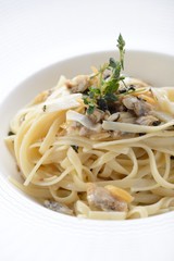 Sauteed pasta with clam