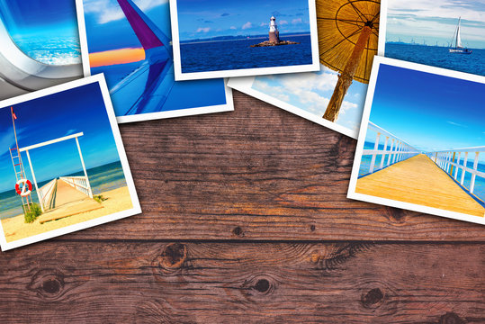 Seaside photo collage