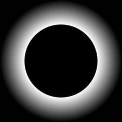 皆既日食のイラスト