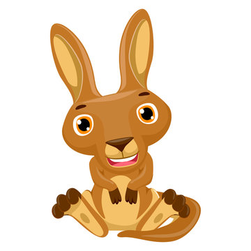 Illustration of Cartoon Kangaroo