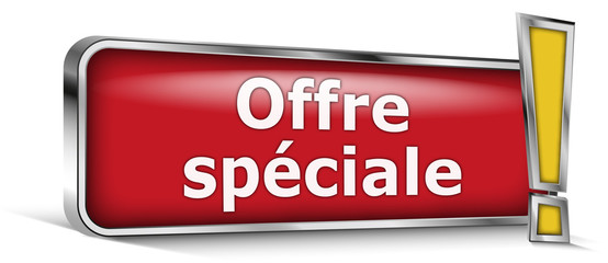 Offre Spéciale sur panneau rouge