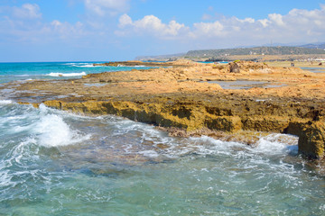 The shores of the Aegean Sea.