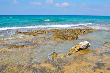 The shores of the Aegean Sea.