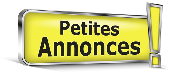 Petites annonces sur panneau jaune