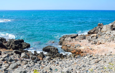 The shores of the Aegean Sea.