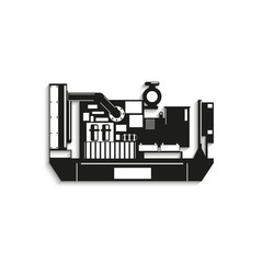 Industrial equipment. Machine. Vector icon.
