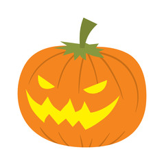 Pumpkin head vector illustration