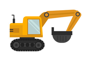 Vector excavator illustration
