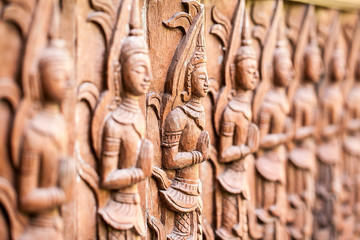 Wooden carved thai style