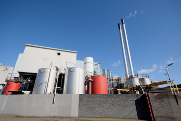 Obraz premium Exterior of factory in Edmonton (North London) industrial estate